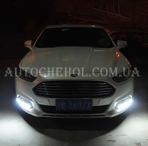 Ходовые огни на Ford Mondeo 2014, дополнительные огни на ford mondeo 2014