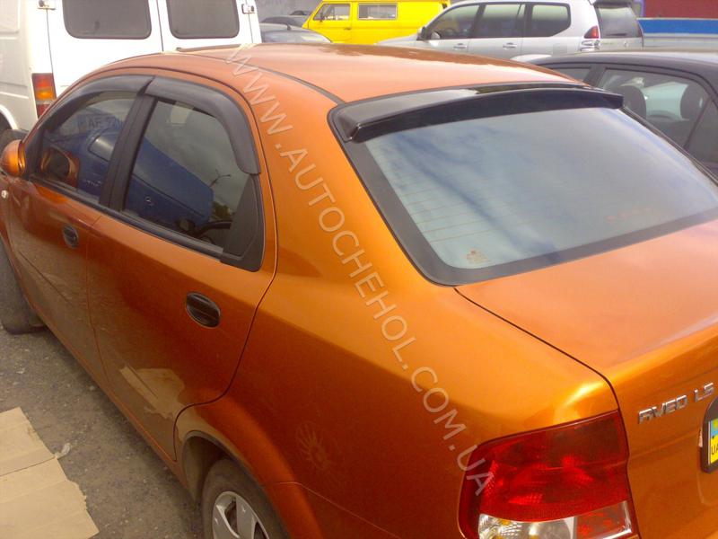 козырьки заднего окна на Chevrolet Aveo, Voron Glass