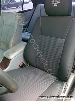 Автомобильные чехлы на   Mersedes V124, производитель АвтоМир