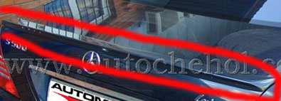 Лип спойлер на крышку багажника - антикрыло Mercedes-Benz S class W 220