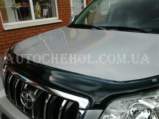 Дефлектор капота для Toyota Land Cruiser Prado 150, мухобойка на Prado, AGR, Австралия