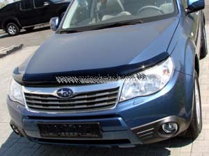 Дефлектор капота на Subaru Forester 2008-2013, мухобойка на forester