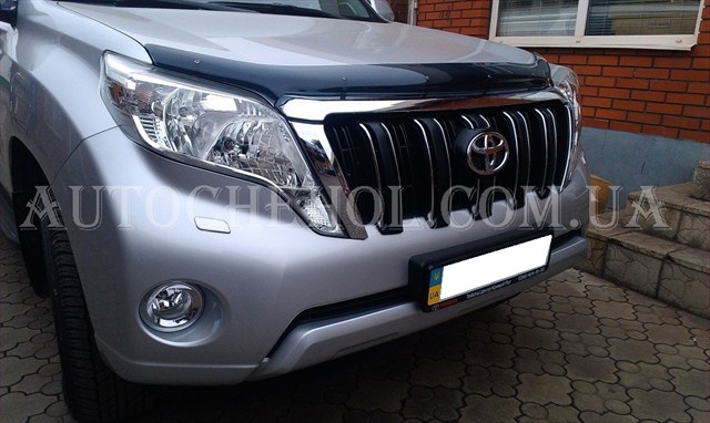 Дефлектор капота - мухобойка на капот Toyota Prado 150, Sim, Россия