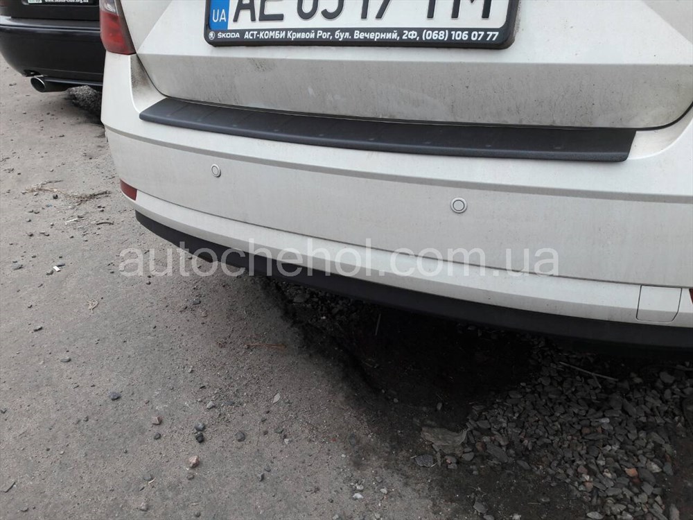 Накладка на бампер Skoda Octavia A7, Auto Plast