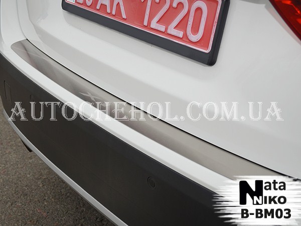 Накладка на пороги BMW X1, premium, 4 штуки