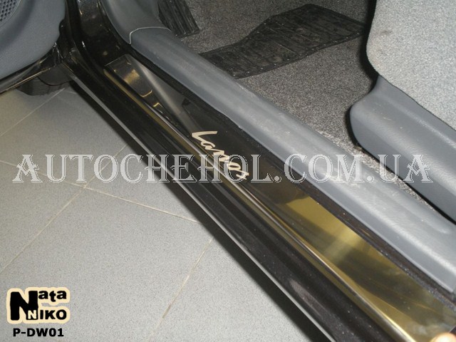 Накладка на пороги Daewoo Lanos, premium, 4 штуки
