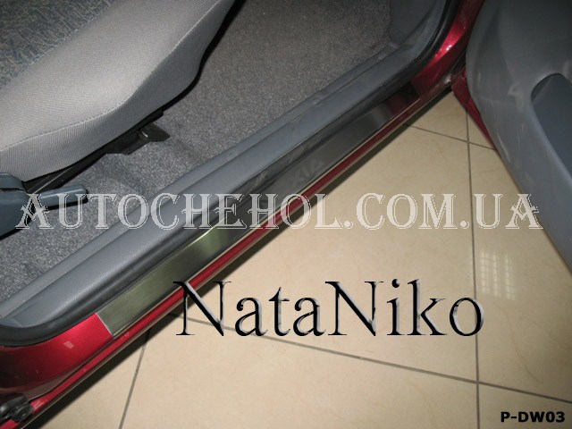 Накладка на пороги Daewoo Nexia, premium, 4 штуки