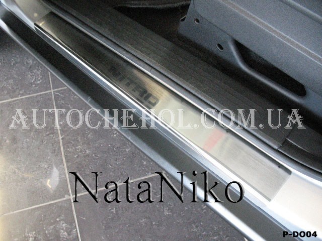Накладка на пороги Dodge Nitro, premium, 4 штуки