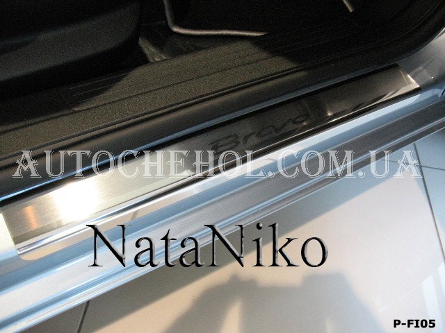 Накладка на пороги Fiat Bravo 2007, premium, 4 штуки