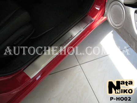 Накладка на пороги Honda Accord 2008, premium, 4 штуки