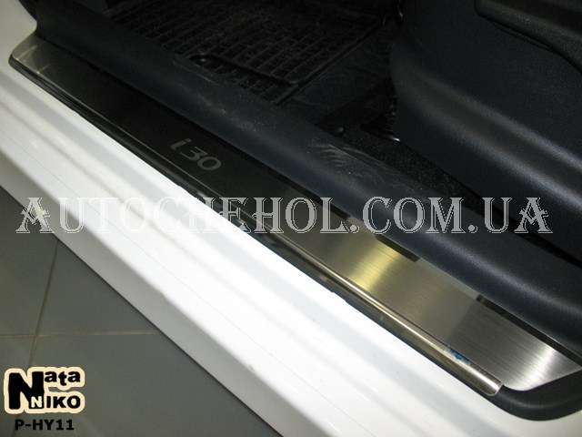 Накладка на пороги Hyundai I30 2007, premium, 4 штуки