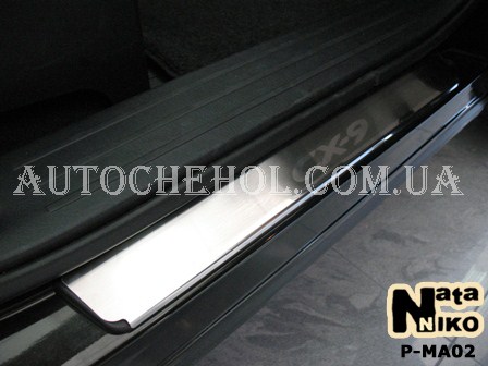 Накладка на пороги Mazda CX 9, premium, 4 штуки
