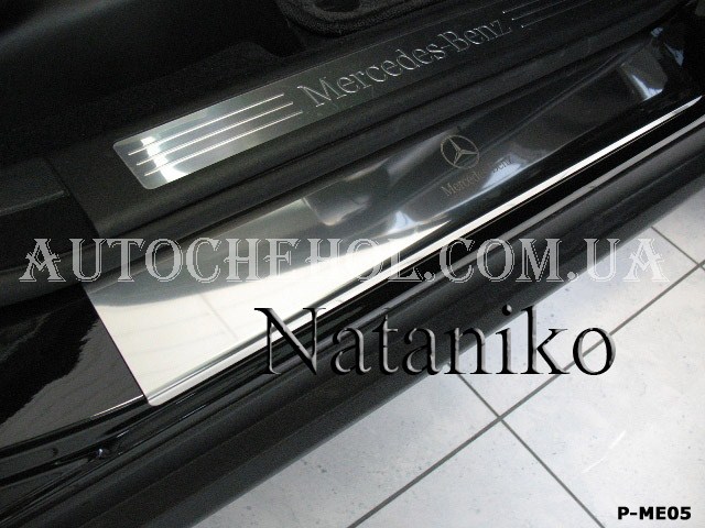 Накладка на пороги Mercedes ML, premium, 4 штуки
