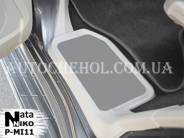 Накладка на пороги Mitsubushi Pajero Wagon, premium, 4 штуки