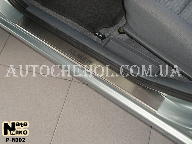 Накладка на пороги Nissan Almera Classic, premium, 4 штуки