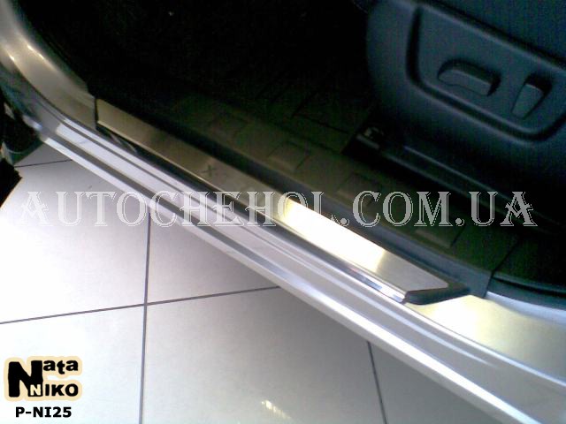 Накладка на пороги Nissan Xtrail T31, premium, 4 штуки