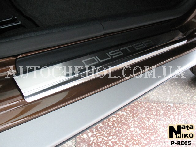 Накладка на пороги Renault Duster, premium, 4 штуки