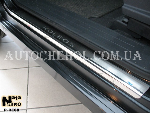 Накладка на пороги Renault Koleos, premium, 4 штуки