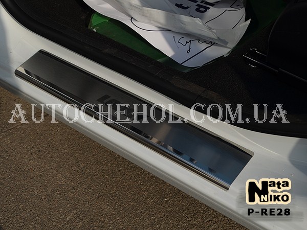 Накладка на пороги Renault Lodgy, premium, 4 штуки