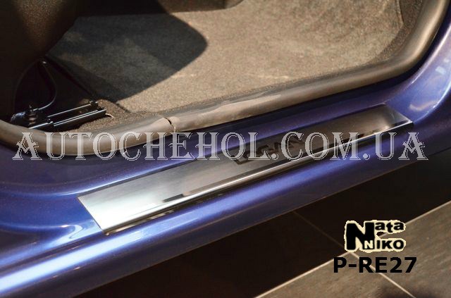 Накладка на пороги Renault Logan 2013, premium, 4 штуки