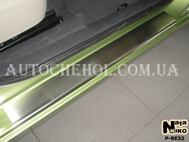Накладка на пороги Renault Scenic, premium, 4 штуки