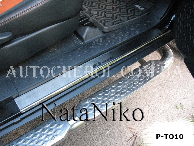 Накладка на пороги Toyota FJ Cruiser, premium, 2 штуки