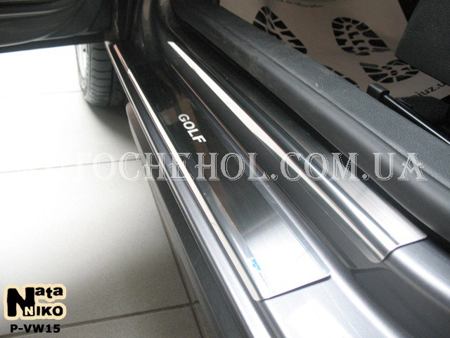 Накладка на пороги Volkswagen Colf 6, premium, 4 штуки