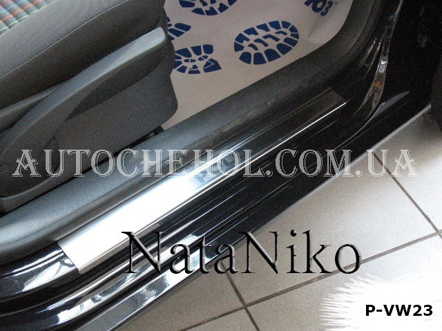 Накладка на пороги Volkswagen Polo 4, premium, 4 штуки