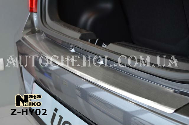 Накладка на бампер с загибом Hyundai I10