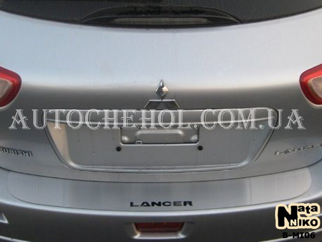Накладка на бампер Mitsubishi Lancer X Sportback