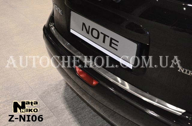 Накладка на бампер с загибом Nissan Note