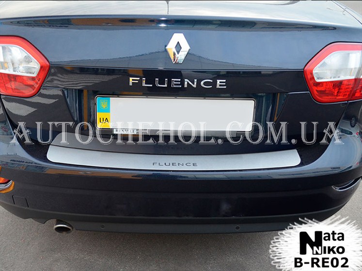 Накладка на бампер Renault Fluence