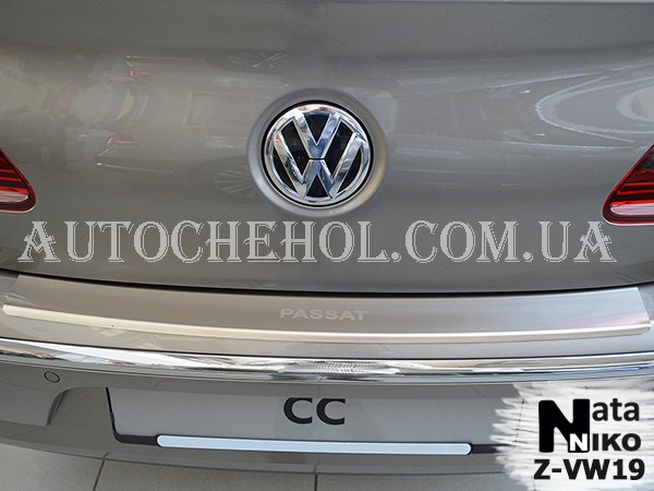 Накладка на бампер с загибом Volkswagen Passat CC 2008