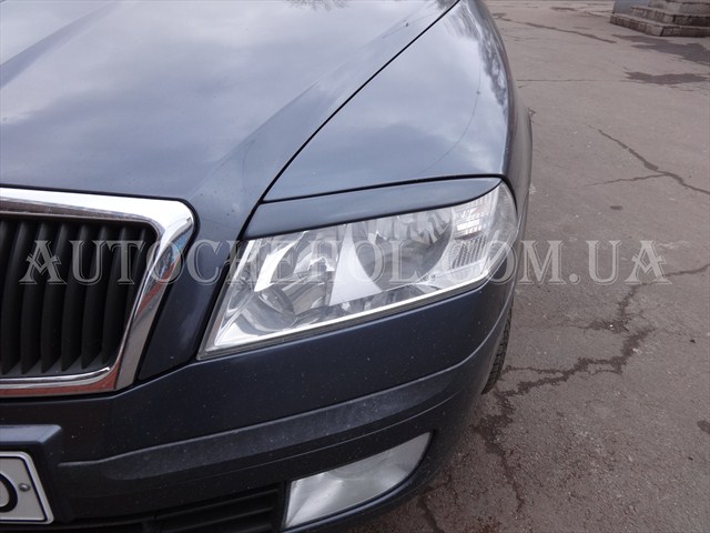 Реснички на передние фары Skoda Octavia A5, Fly, Украина