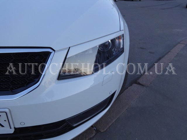 Реснички на передние фары Skoda Octavia A7, Milotec, Германия