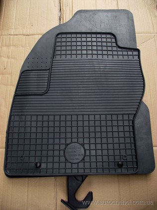 Черные резиновые коврики в салон Ford Focus 2. Doma
