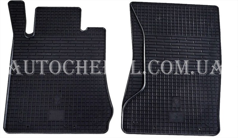 Качественные резиновые коврики в салон Mersedes E-class W 210 2005 - 2010, Stingrey, 2 штуки