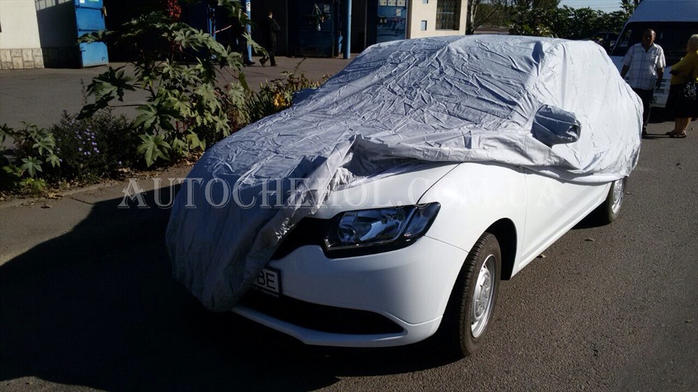 Тент автомобильный Premium на Renault Logan, мягкая основа, size; L