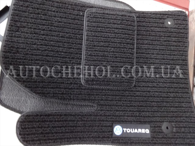 Черные текстильные коврики с высоким ворсом на volkswagen Toureg 2
