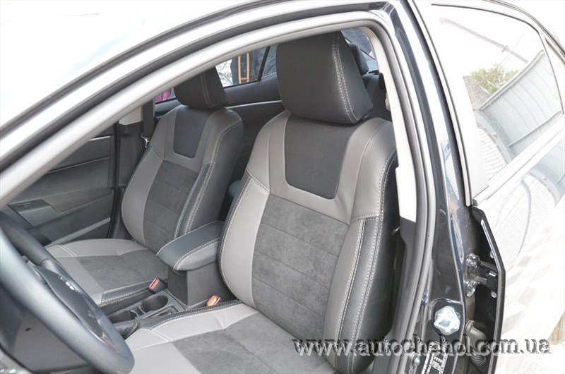 Кожаные авточехлы на Toyota corolla 2013,Leather StyLe, MW BROTHERS