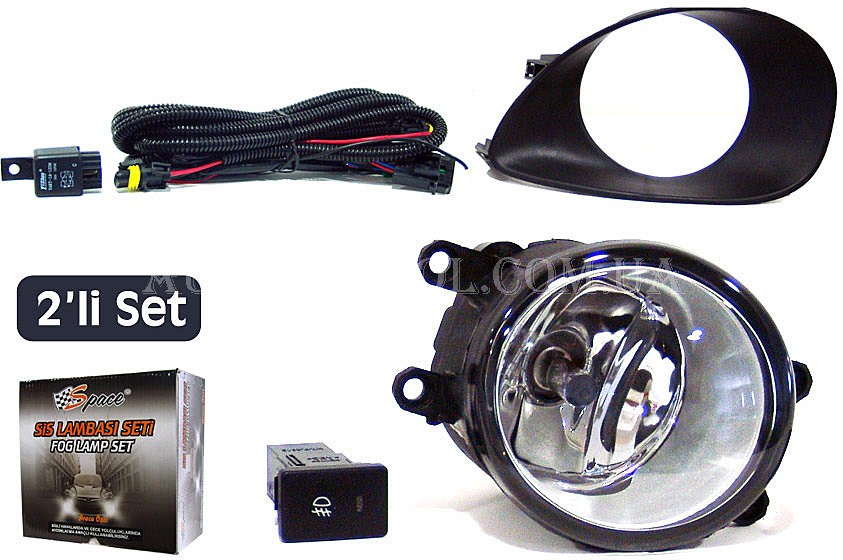 Противотуманные фары на Toyota Yaris 2006 - 2008, 2 штуки