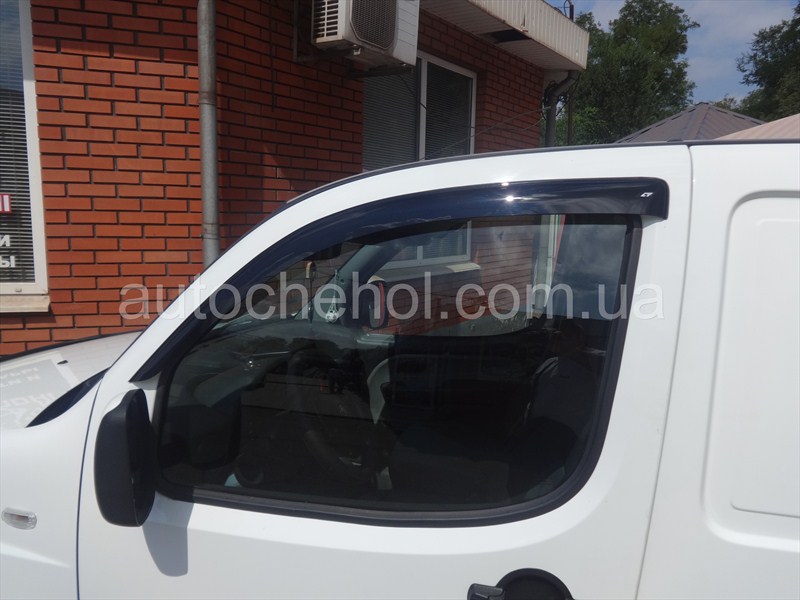 Дефлекторы боковых окон для Fiat Doblo 2007, ветровики на добло, CobraTuning, Россия