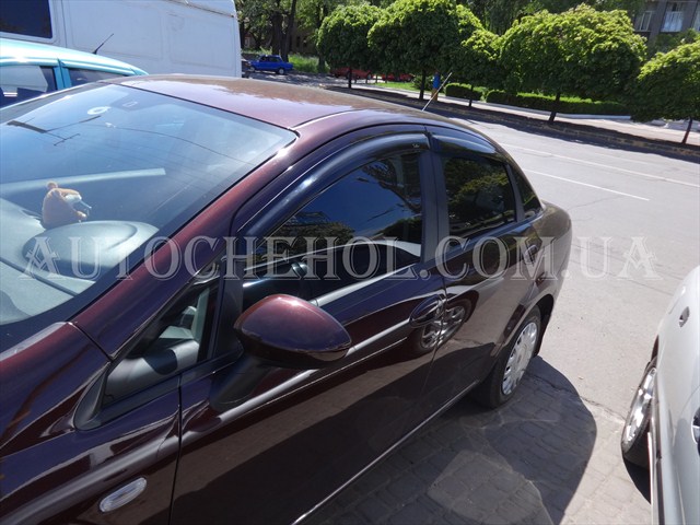 Дефлекторы боковых окон для Fiat Linea, ветровики на linea, hic, Тайвань