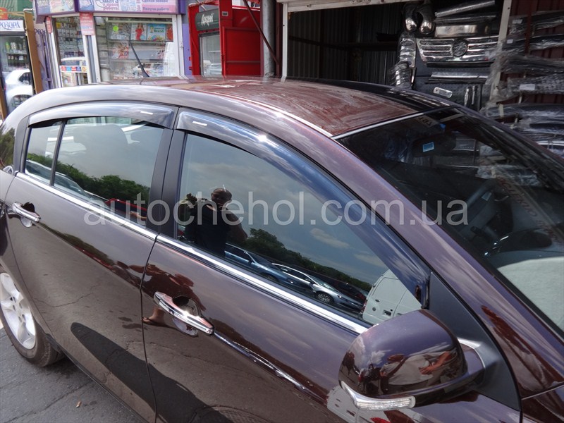 Дефлекторы боковых окон для Geely Emgrand EC7, VoronGlass
