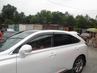 Ветровики на LEXUS 350 (2007-2012), дефлекторы окон на лексус, оригинал 