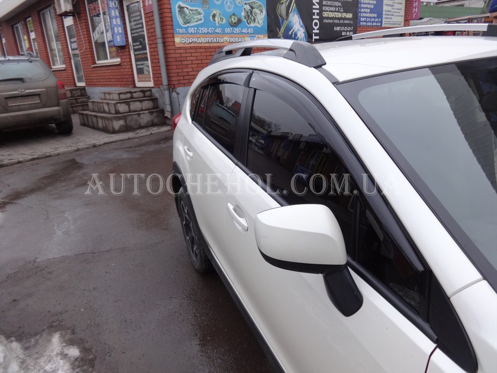 Дефлекторы боковых окон для Subaru XV, ветровики на subaru, CobraTuning