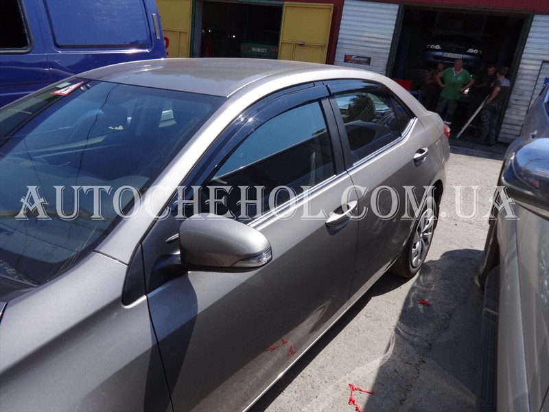Дефлекторы боковых окон для Toyota corolla 2013, ветровики, Hic, Тайвань