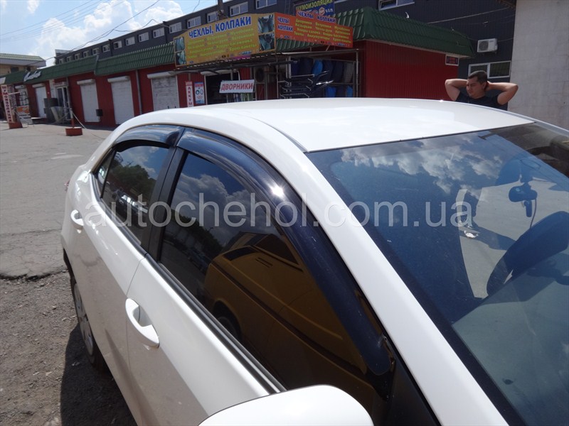 Дефлекторы боковых окон для Toyota corolla 2013, Sim,Россия