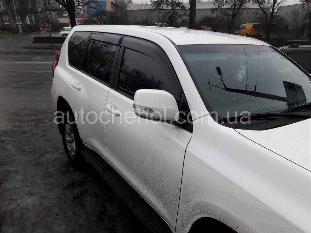 Дефлекторы боковых окон для Toyota Prado 2017, ветровики на prado 2017, Тайвань