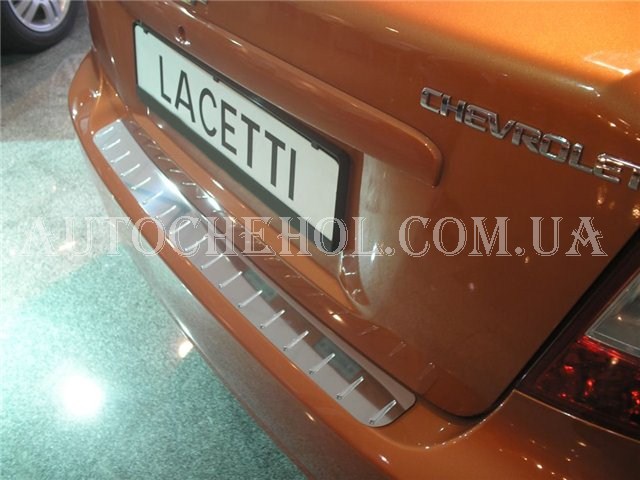 Защитная накладка на задний бампер Chevrolet Lacetti sedan Производитель детали: NATANICO,